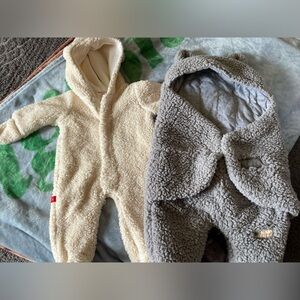 Magnet me and blue snail baby robe/cozy warming onesie